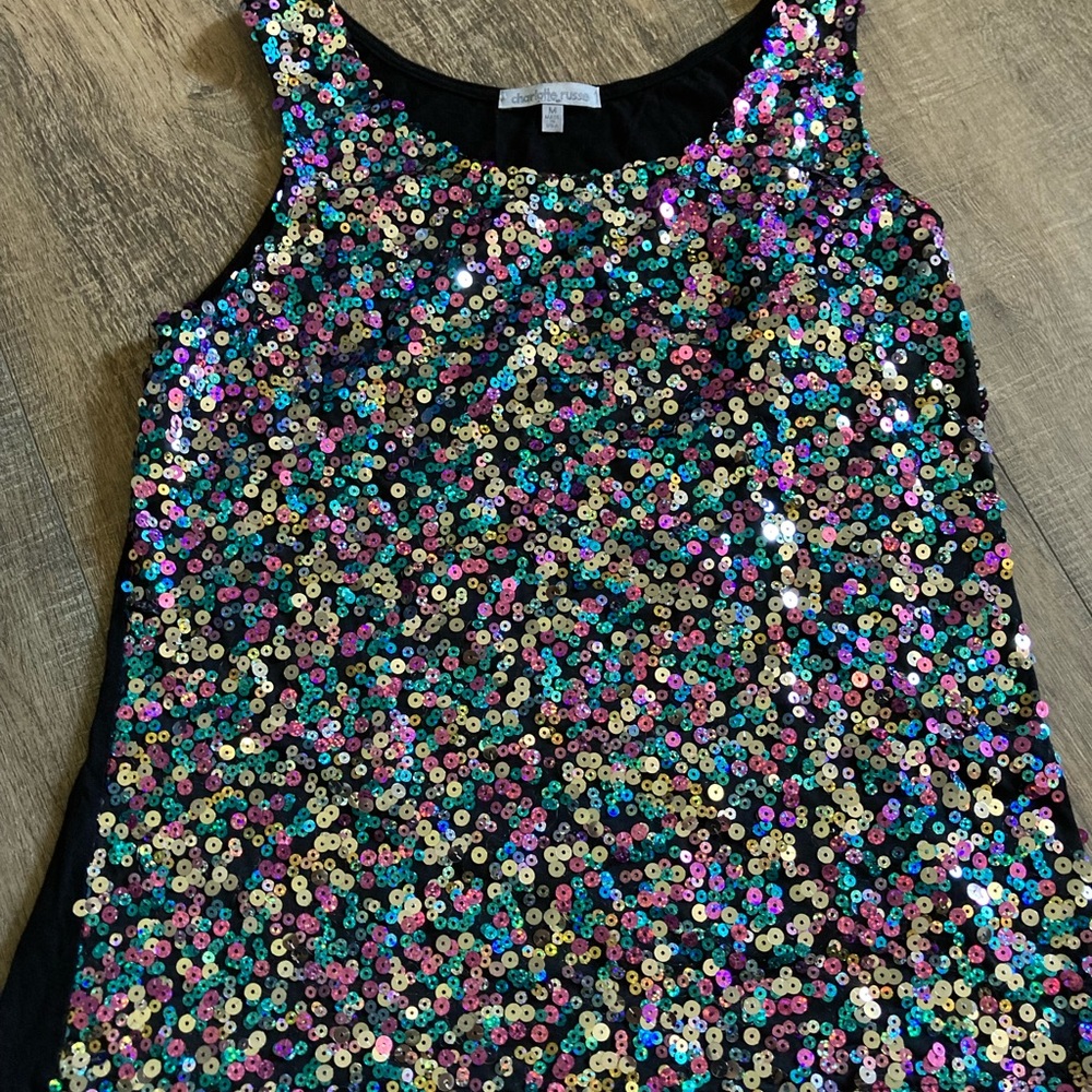 Charlotte Russe size medium sequin tank top